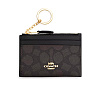 Картхолдер Coach с колечком (Gold/Walnut/Black)